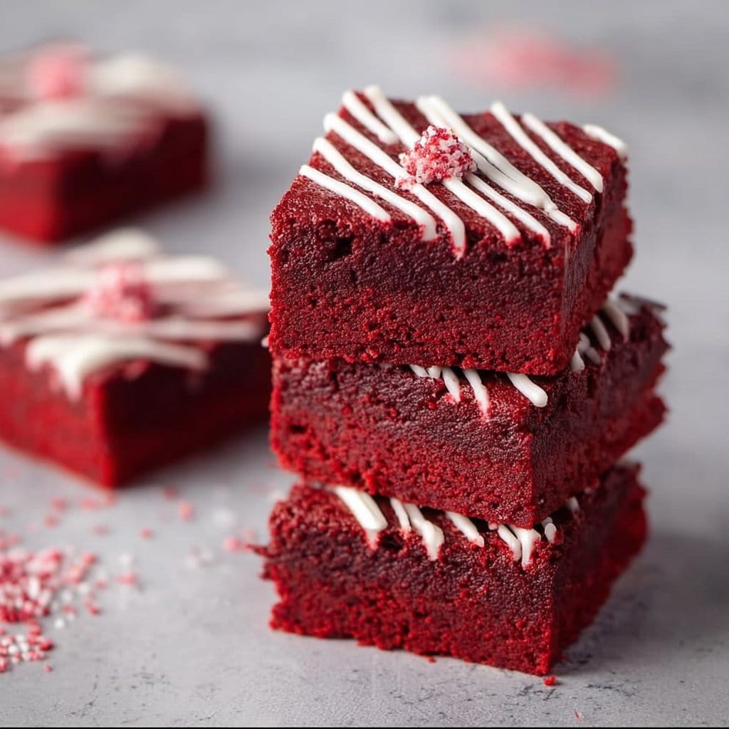 Fudgy Red Velvet Brownies