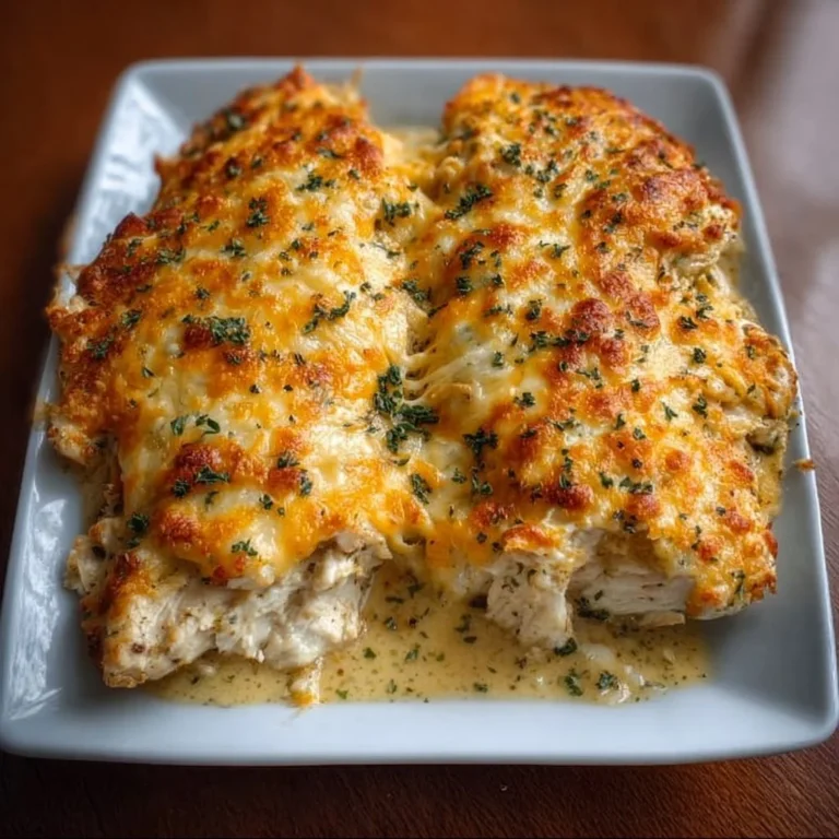Delicious 4-Ingredient Ranch Chicken Bake ready to serve.