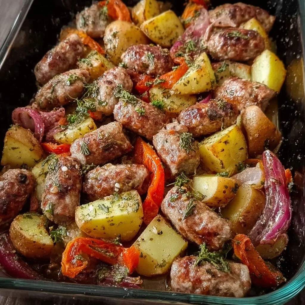Baked Italian Sausage and Potatoes