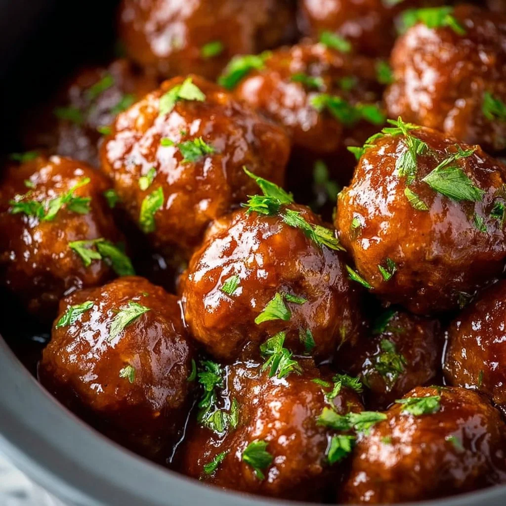 Classic Crockpot Cocktail Meatballs