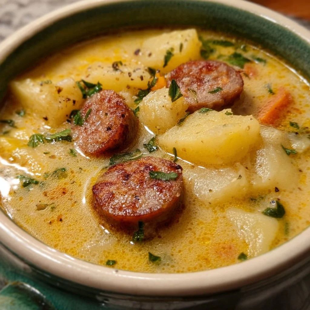 Cozy Crockpot Potato Soup with Sausage