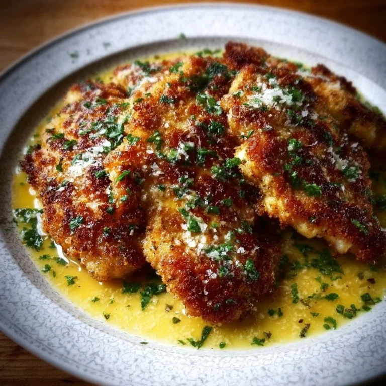 Crispy Italian Chicken Christopher served with garlic butter sauce