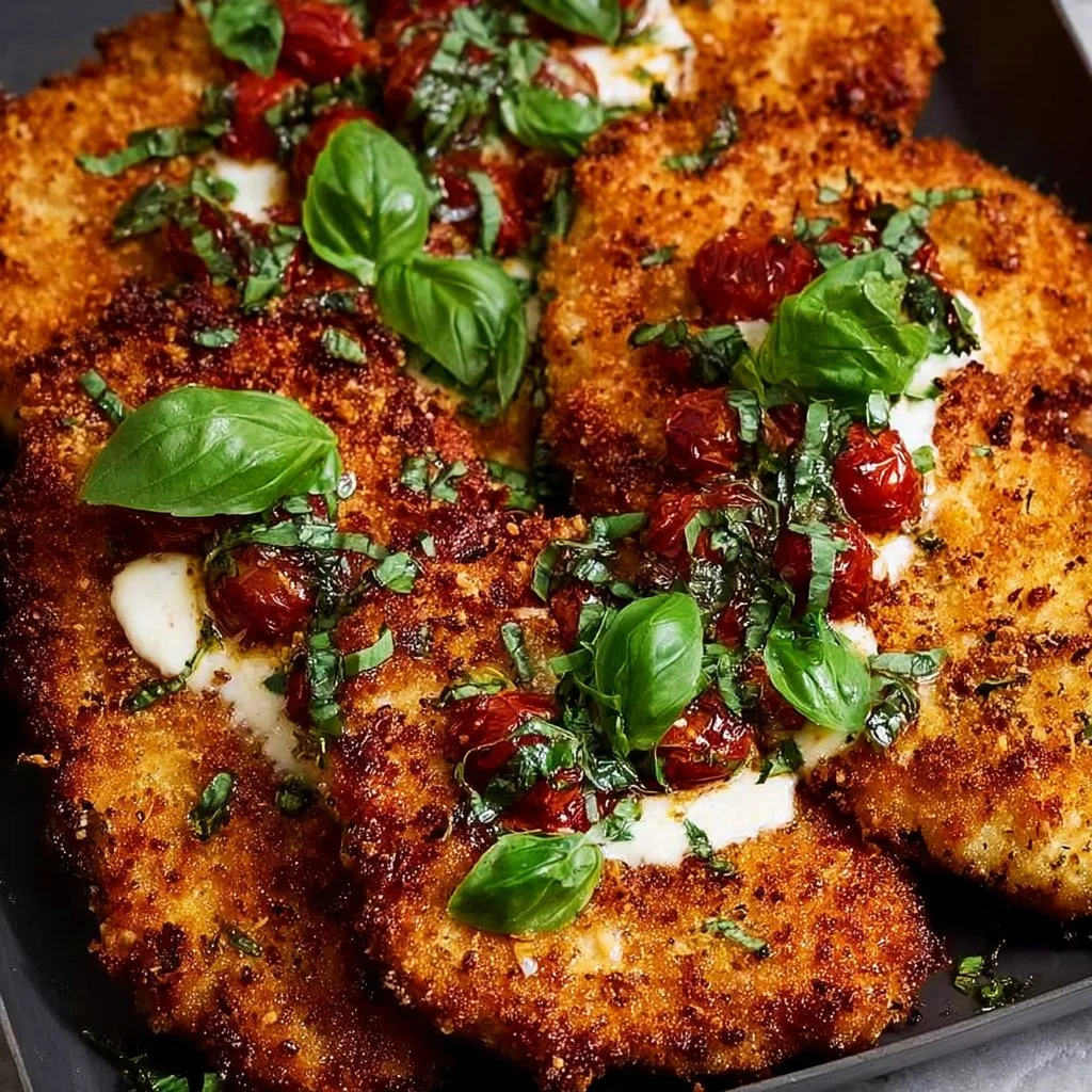 Crispy Parmesan-Basil Chicken Cutlets