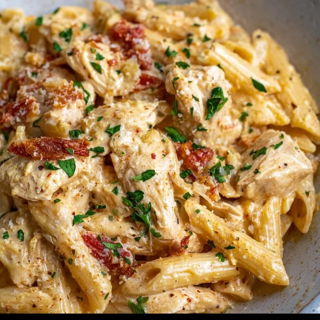 Crock Pot Creamy Cajun Chicken Pasta
