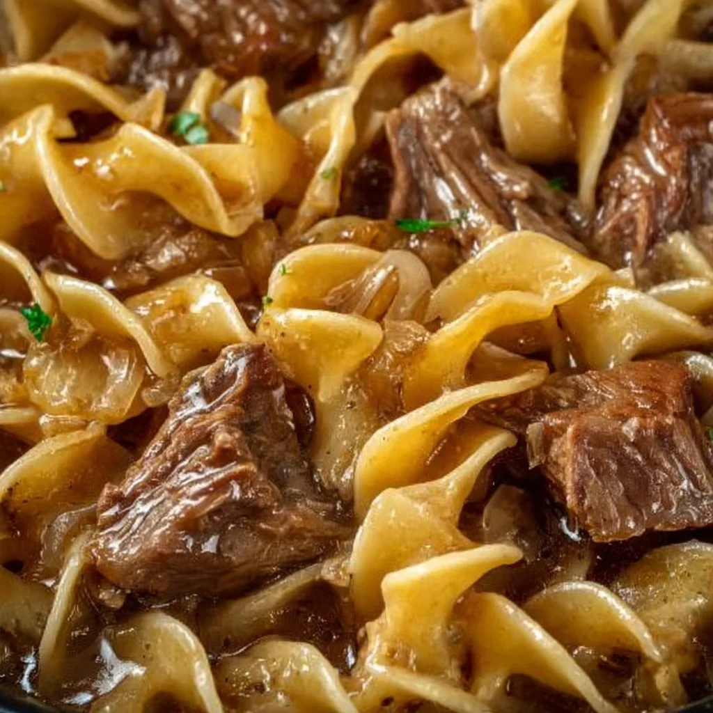 Crockpot Beef and Noodles