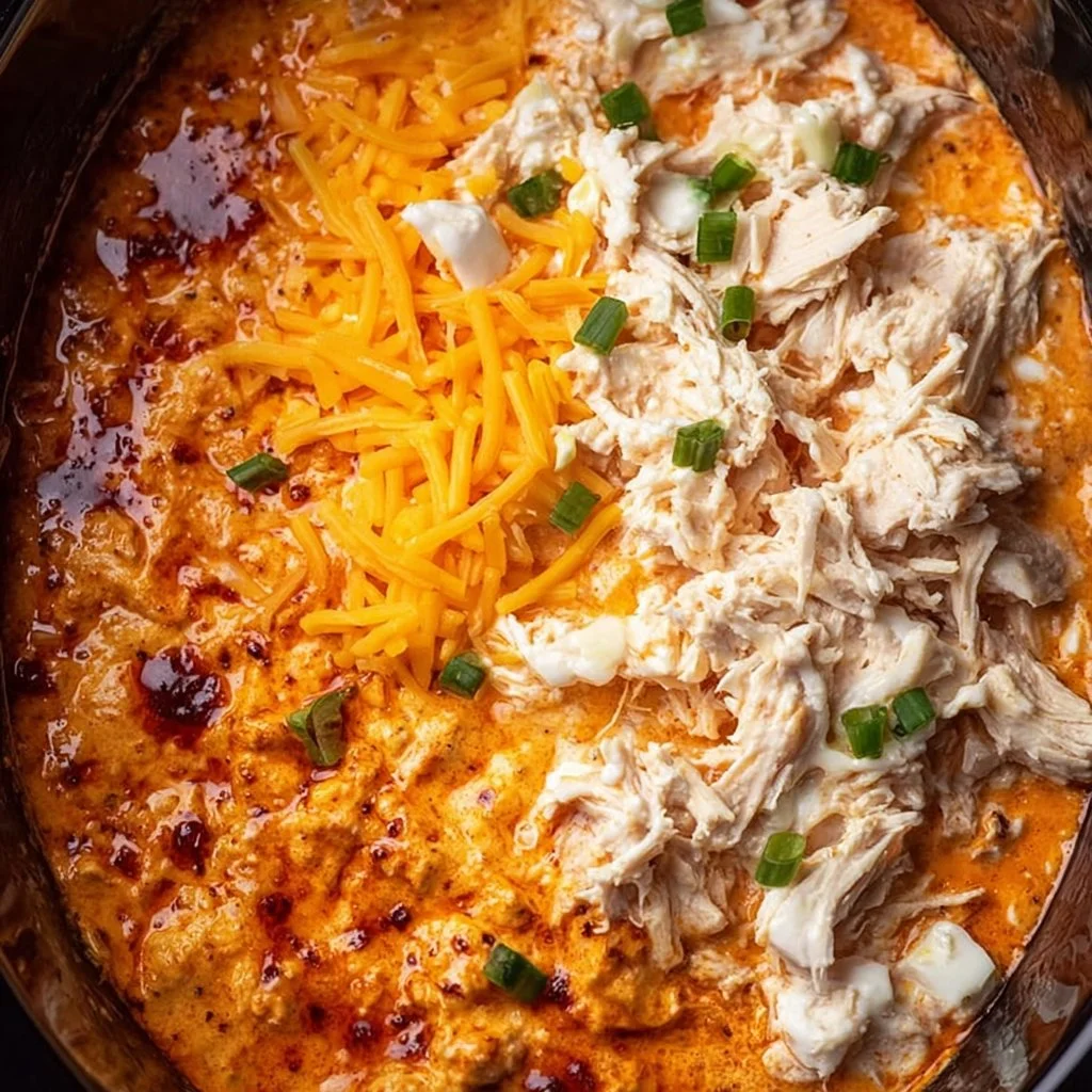Crockpot Buffalo Chicken Dip