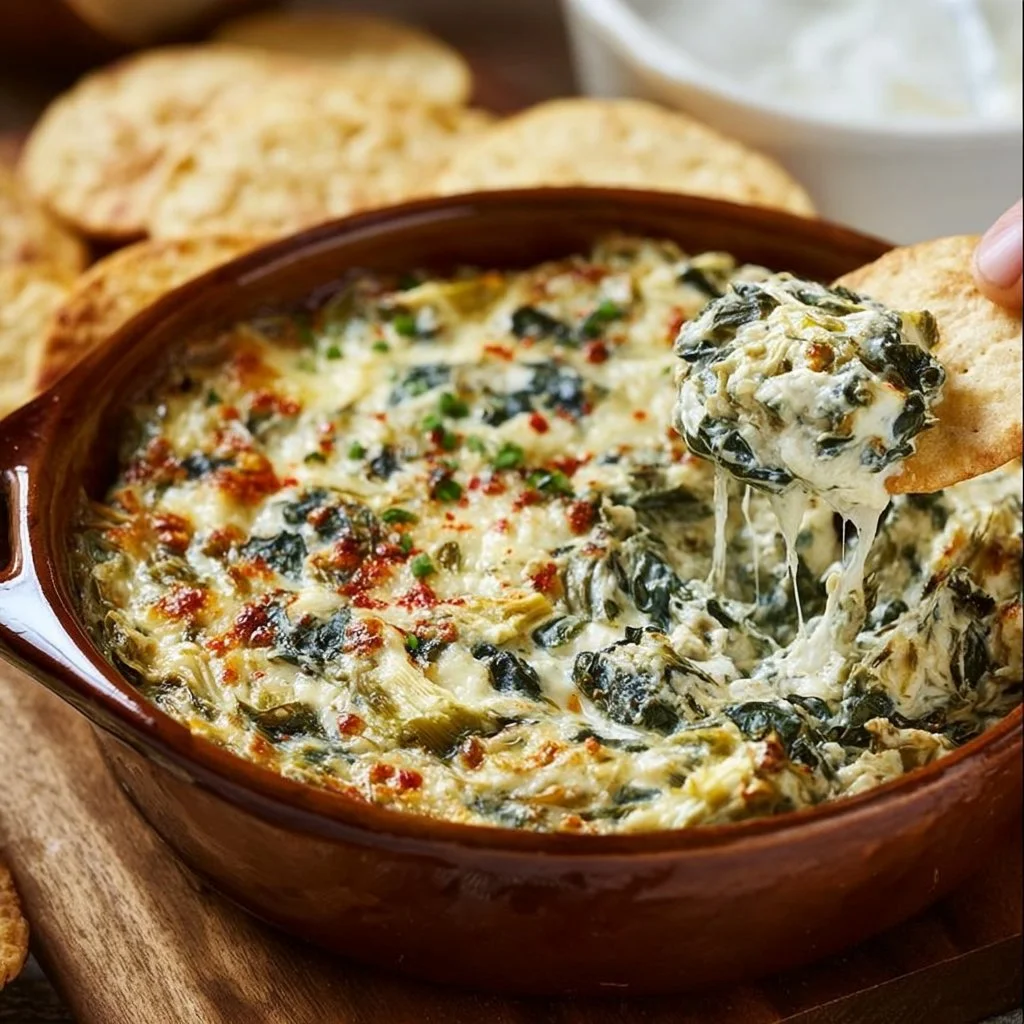 Easy Spinach Artichoke Dip