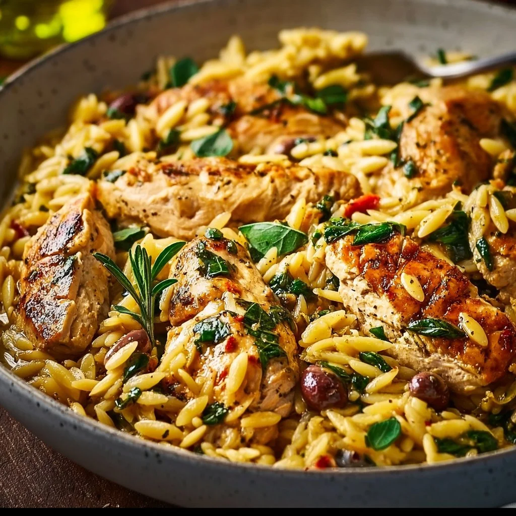 Flavorful Mediterranean Chicken Orzo Recipe
