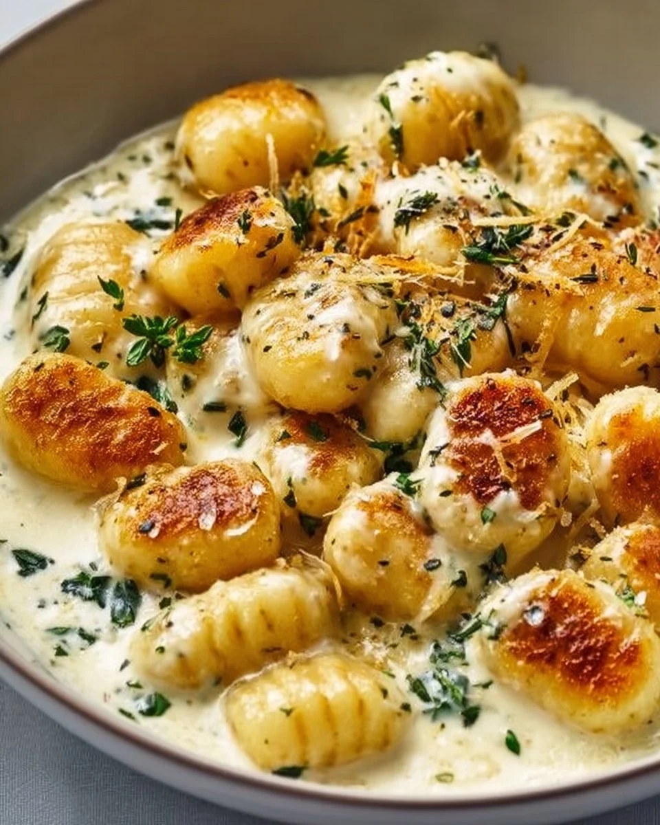 Heavenly Millionaire Gnocchi with Creamy Sauce