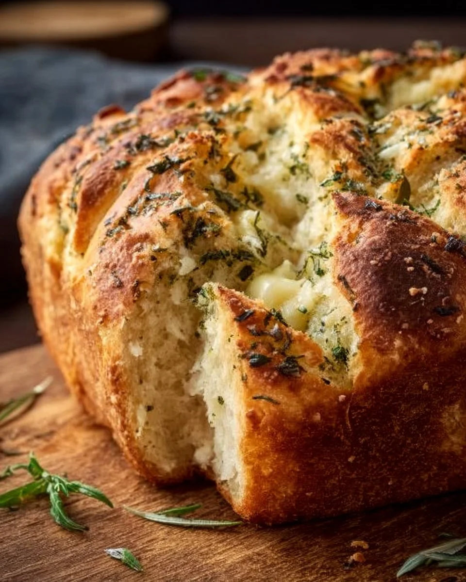 Homemade Italian Herbs and Cheese Bread