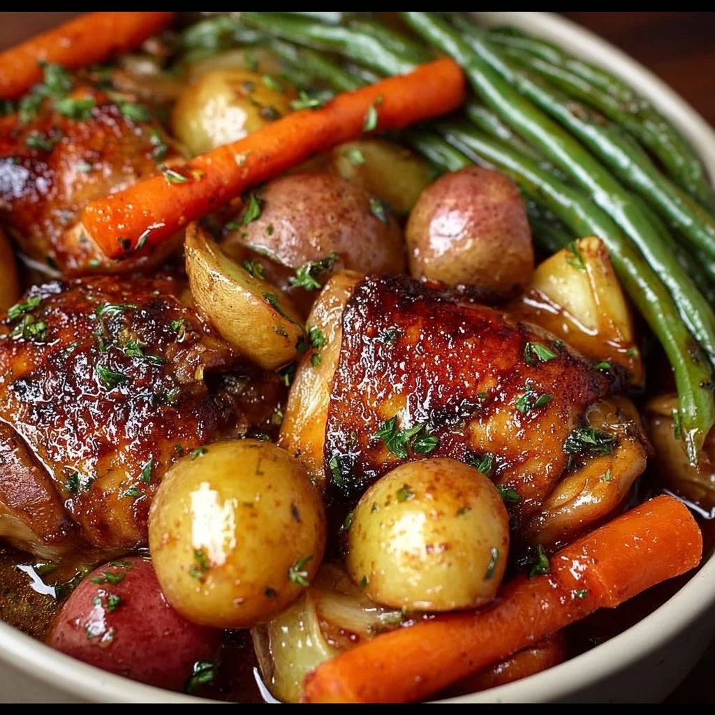 Honey Garlic Chicken and Vegetables