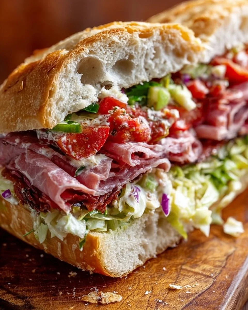 Italian Grinder Salad Sandwich