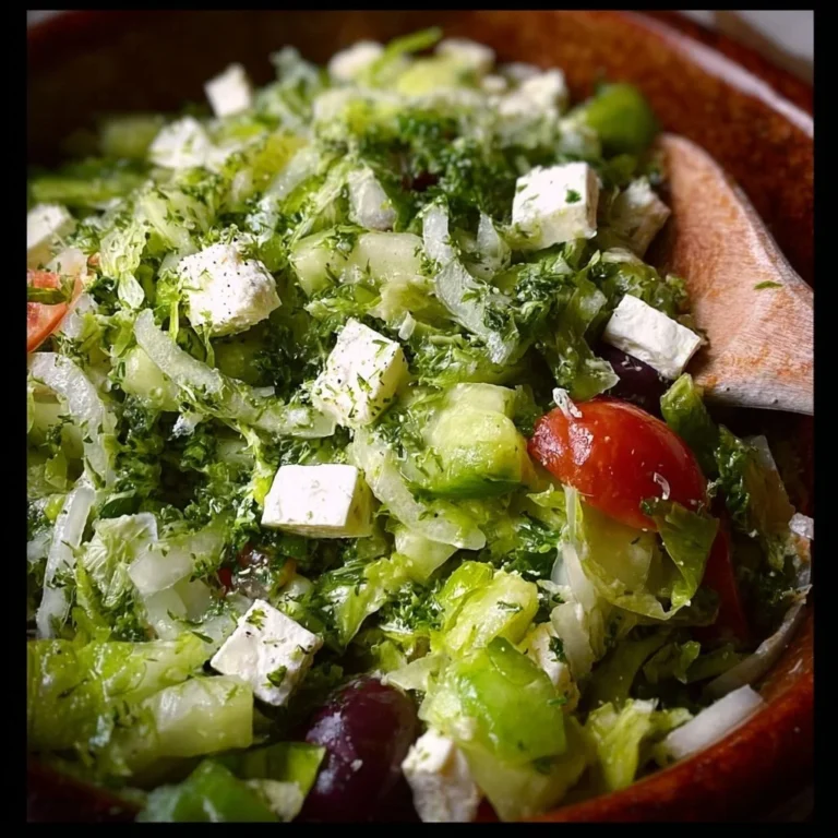 Delicious Greek Salad with tomatoes, cucumbers, olives, and feta cheese
