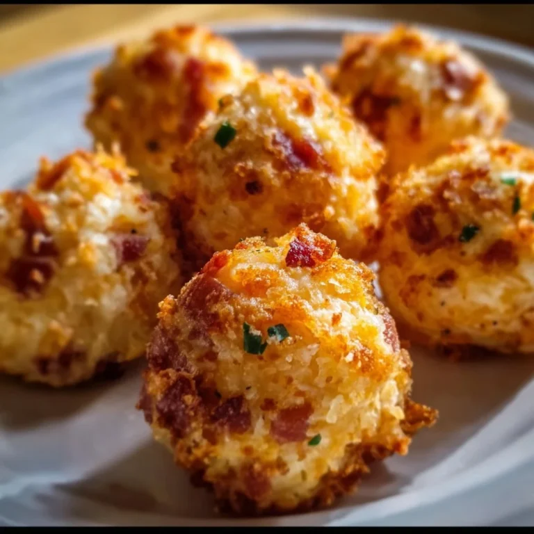 Mini Bacon Ranch Cheeseballs on a platter with herbs
