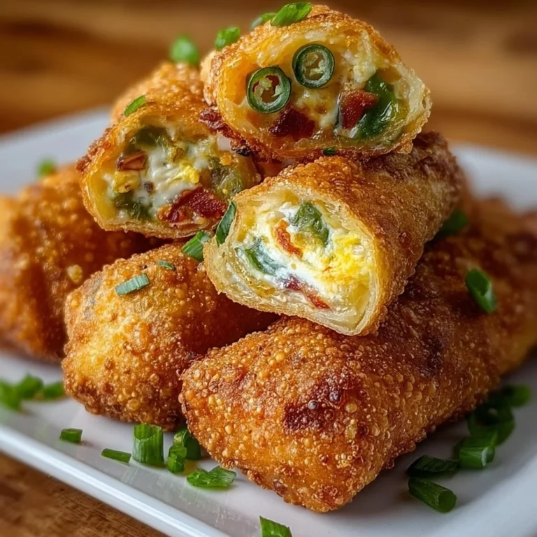 Mini jalapeno popper egg rolls served on a plate with dipping sauce