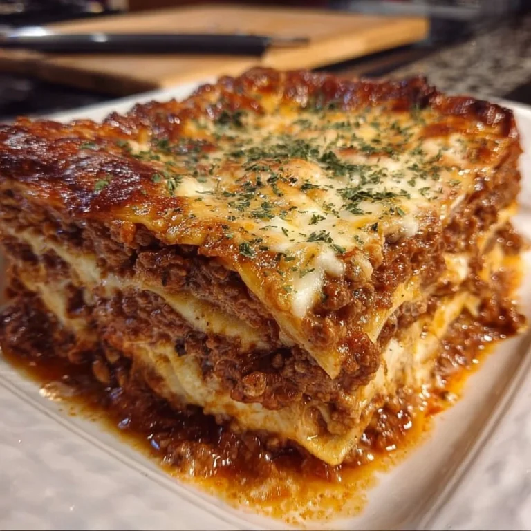 Delicious homemade quick and easy lasagna dish for holiday gatherings