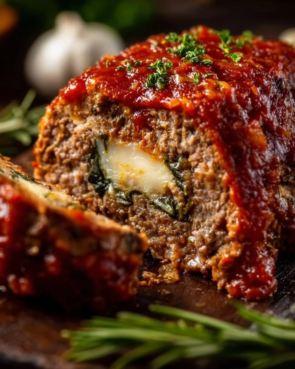 Stuffed Italian Meatloaf