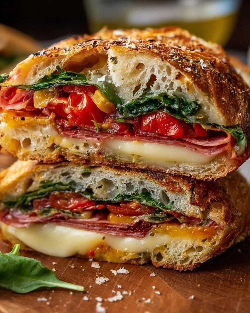 Ultimate Pressed Italian Picnic Sandwich Loaf
