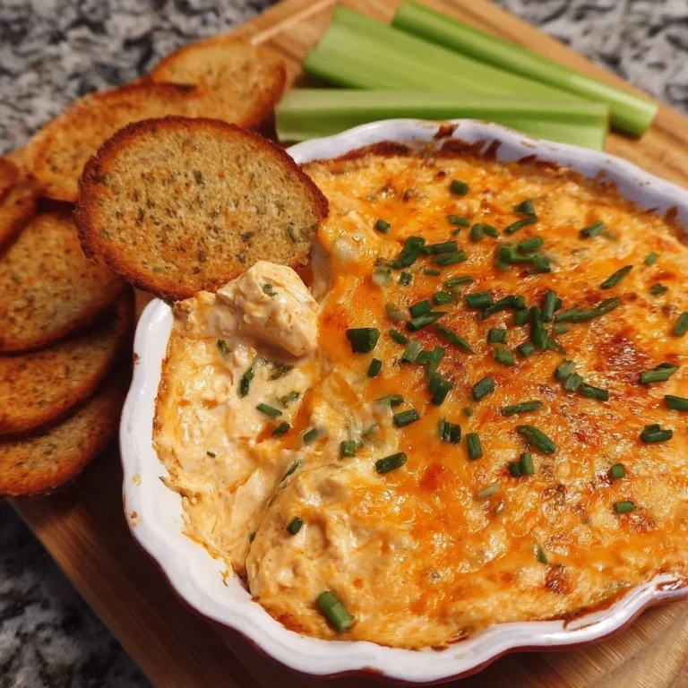 Creamy Vegetarian Cheesy White Bean Buffalo Dip served in a bowl